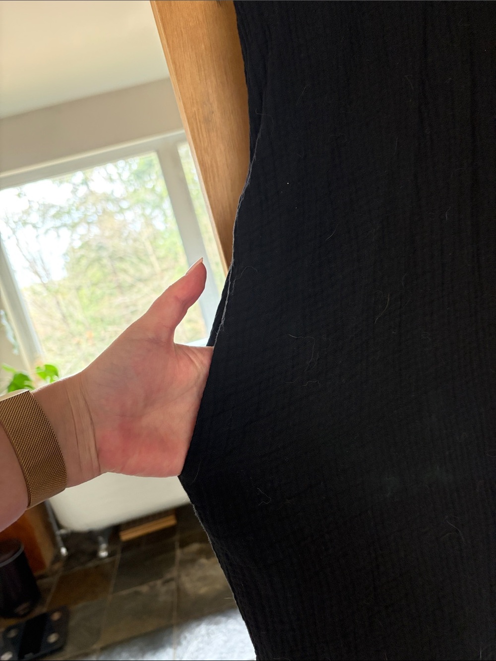 Redsky black gauze dress - Picture 2 of 6